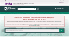Desktop Screenshot of guideline.gov